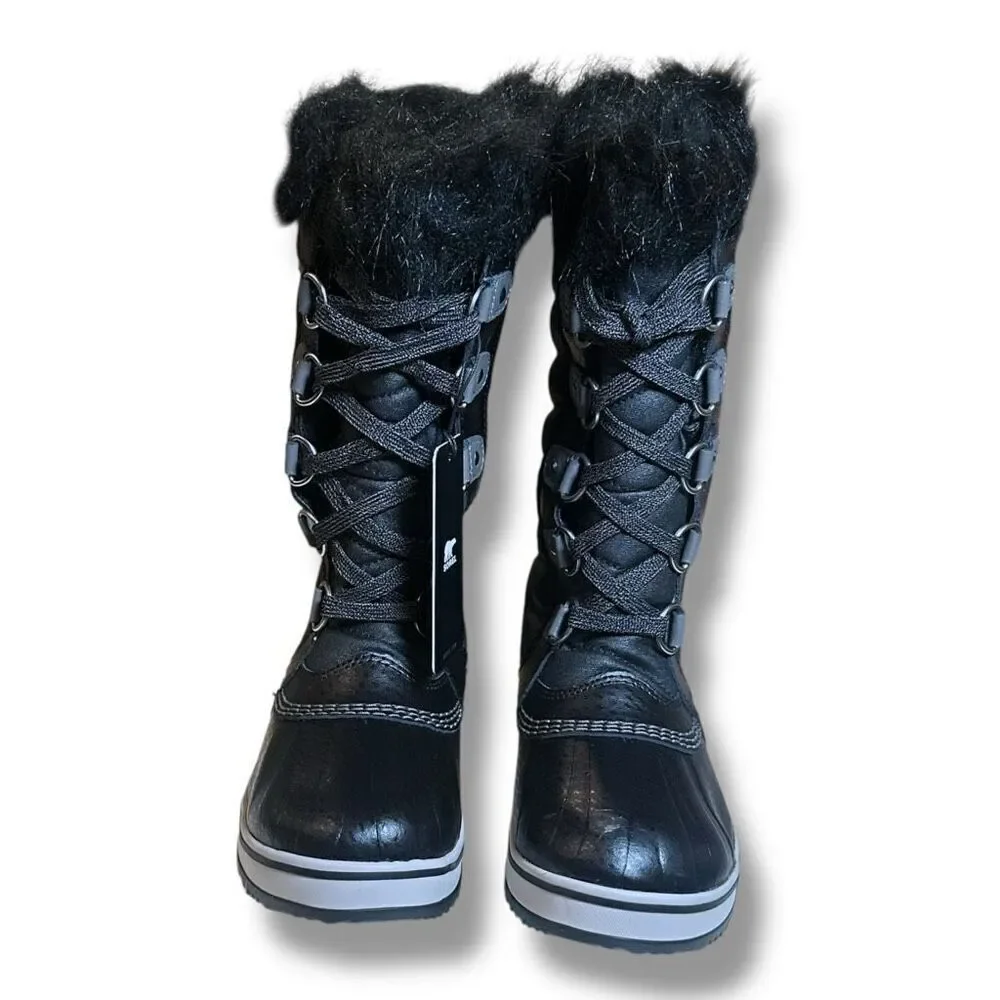 SOREL Insulated Tofino II Waterproof Faux Fur Winter Snow Boots Youth Big Kids S